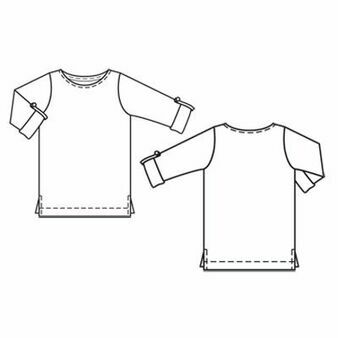 الگوی دوخت تونیک بچگانه